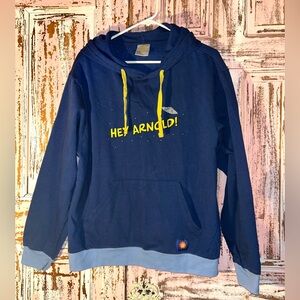 Hey Arnold! Navy Hoodie with Yellow Accents